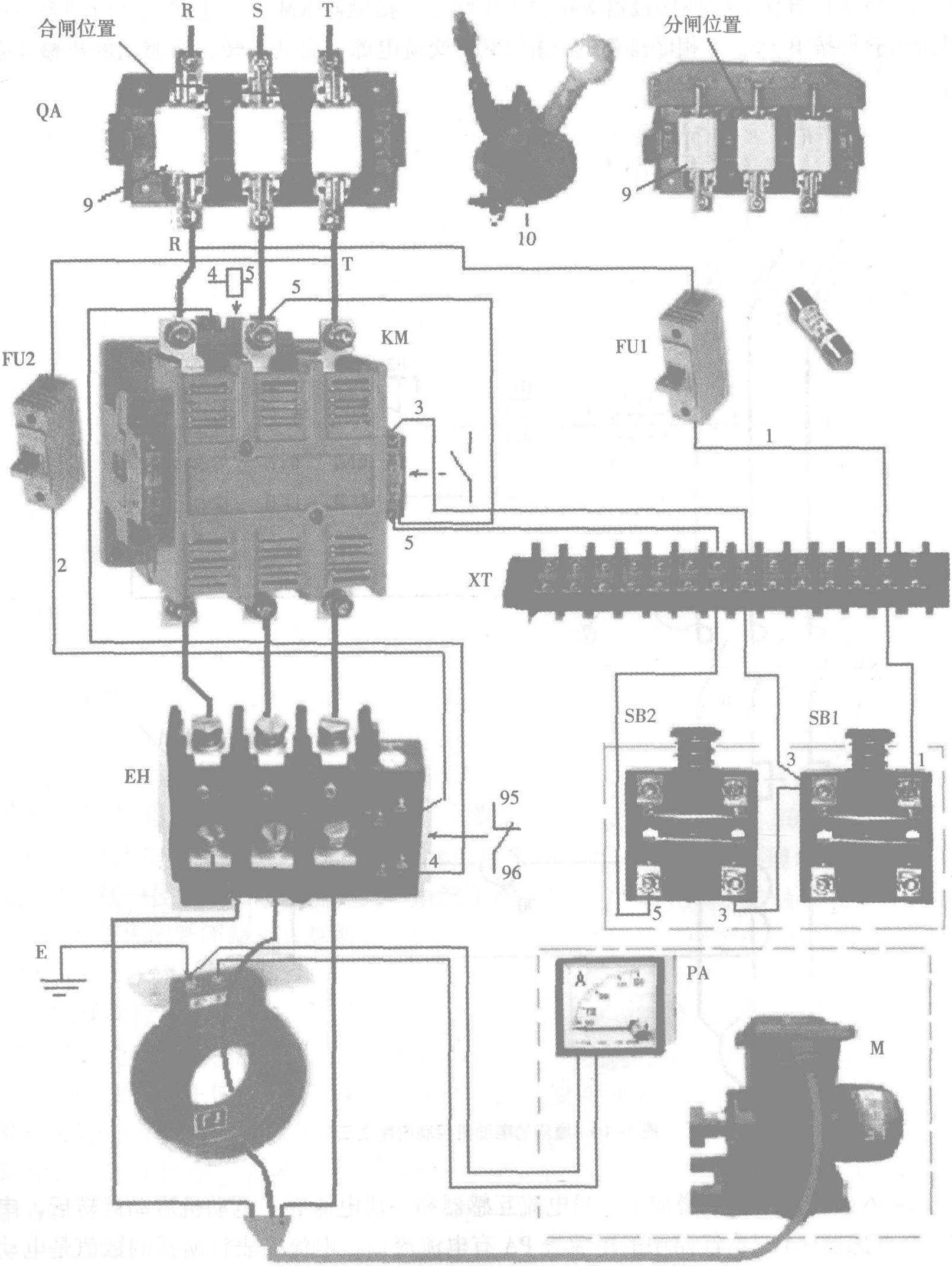 三、电动机基本控制电路之三 (图1-16)